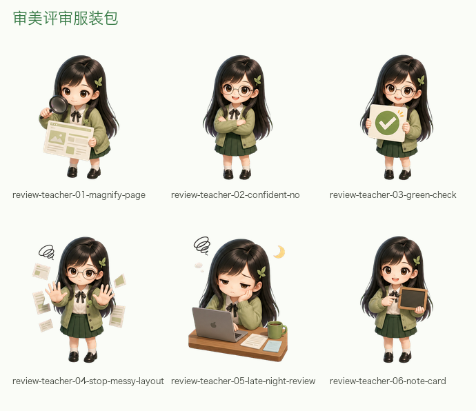 审美评审表情包总览