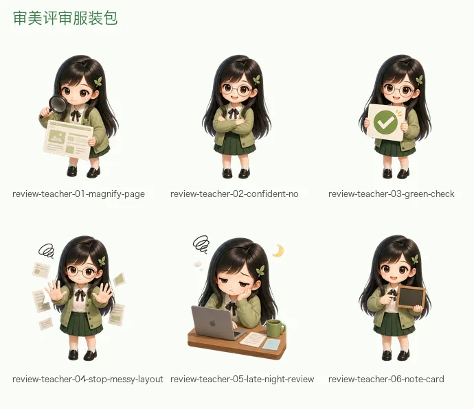 审美评审表情包总览